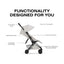 Carrinho De Bebê Cybex Coya Lux Style Collection Matte Black / City Grey on Luna Baby Store Miami