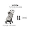 Carrinho De Bebê Cybex Coya Lux Style Collection Matte Black / City Grey on Luna Baby Store Miami