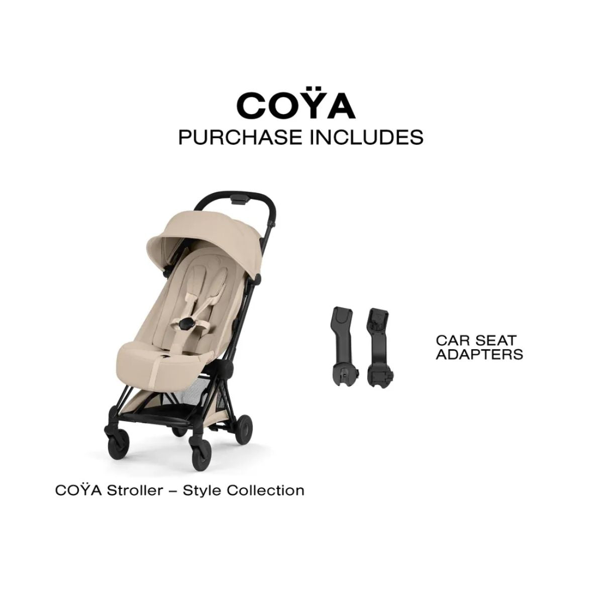 Carrinho De Bebê Cybex Priam 2026 Lux Matte Black / Cozy Beige on Luna Baby Store Miami