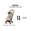 Carrinho De Bebê Cybex Coya Lux Style Collection Rose Gold / Cozy Beige on Luna Baby Store Miami