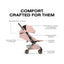 Cybex Coya Stroller (2026) - Style Collection - Rose Gold Frame / Peach Pink Lux Seat on Luna Baby Store Miami