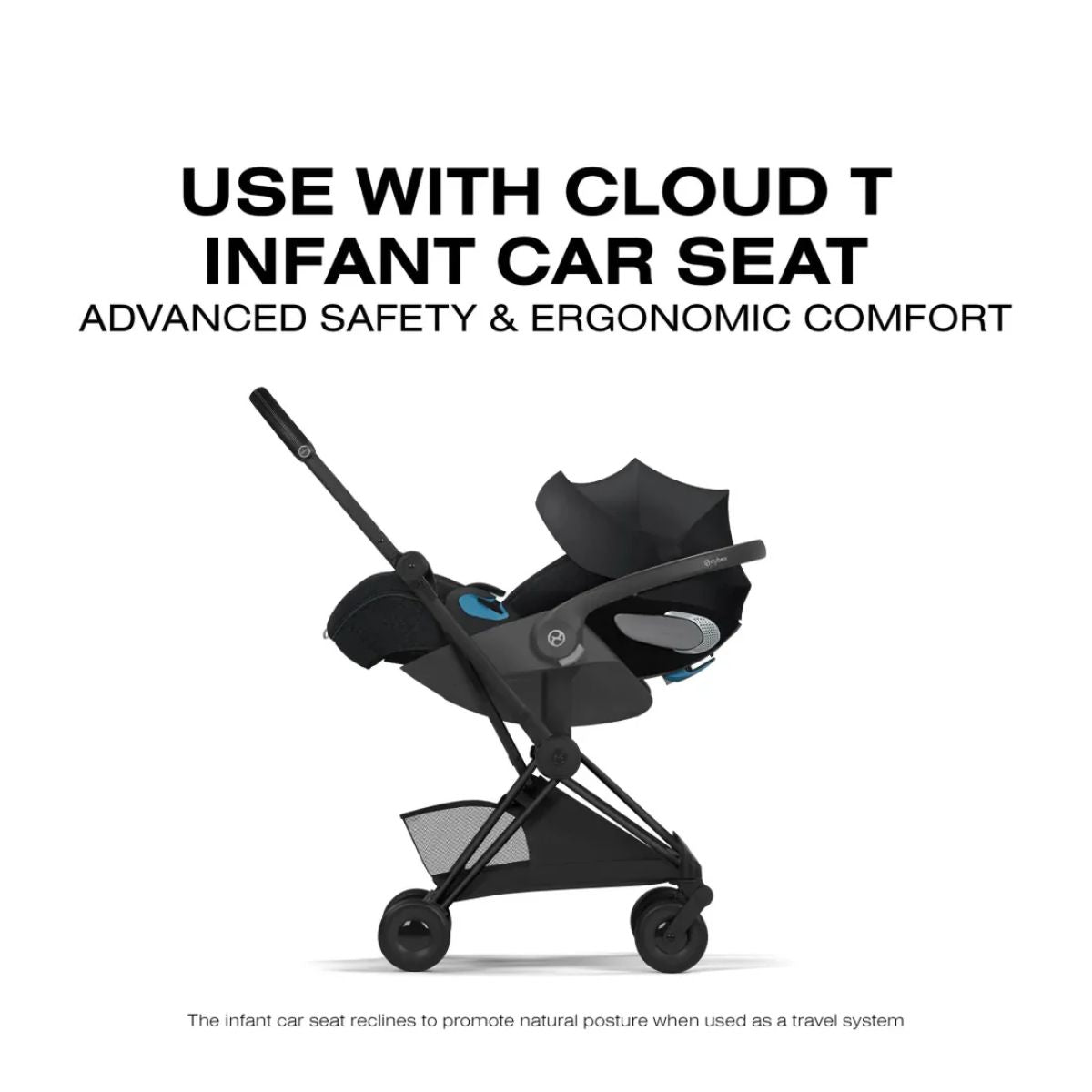 Carrinho De Bebê Cybex Coya Lux Style Collection Matte Black / Sepia Black on Luna Baby Store Miami