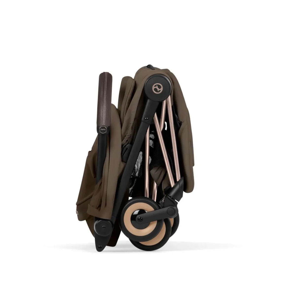 Carrinho De Bebê Cybex Coya Lux Style Collection Rose Gold / Coconut Brown