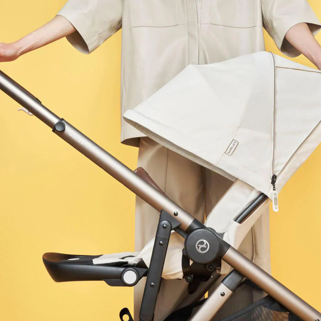 Cybex Gazelle S 2 Stroller - Taupe Frame/Seashell Beige Seat - Luna Baby Store Miami