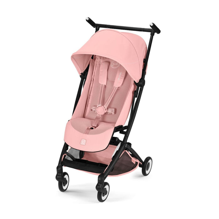 Carrinho De Bebê Compacto Cybex Libelle Black Frame Candy Pink

