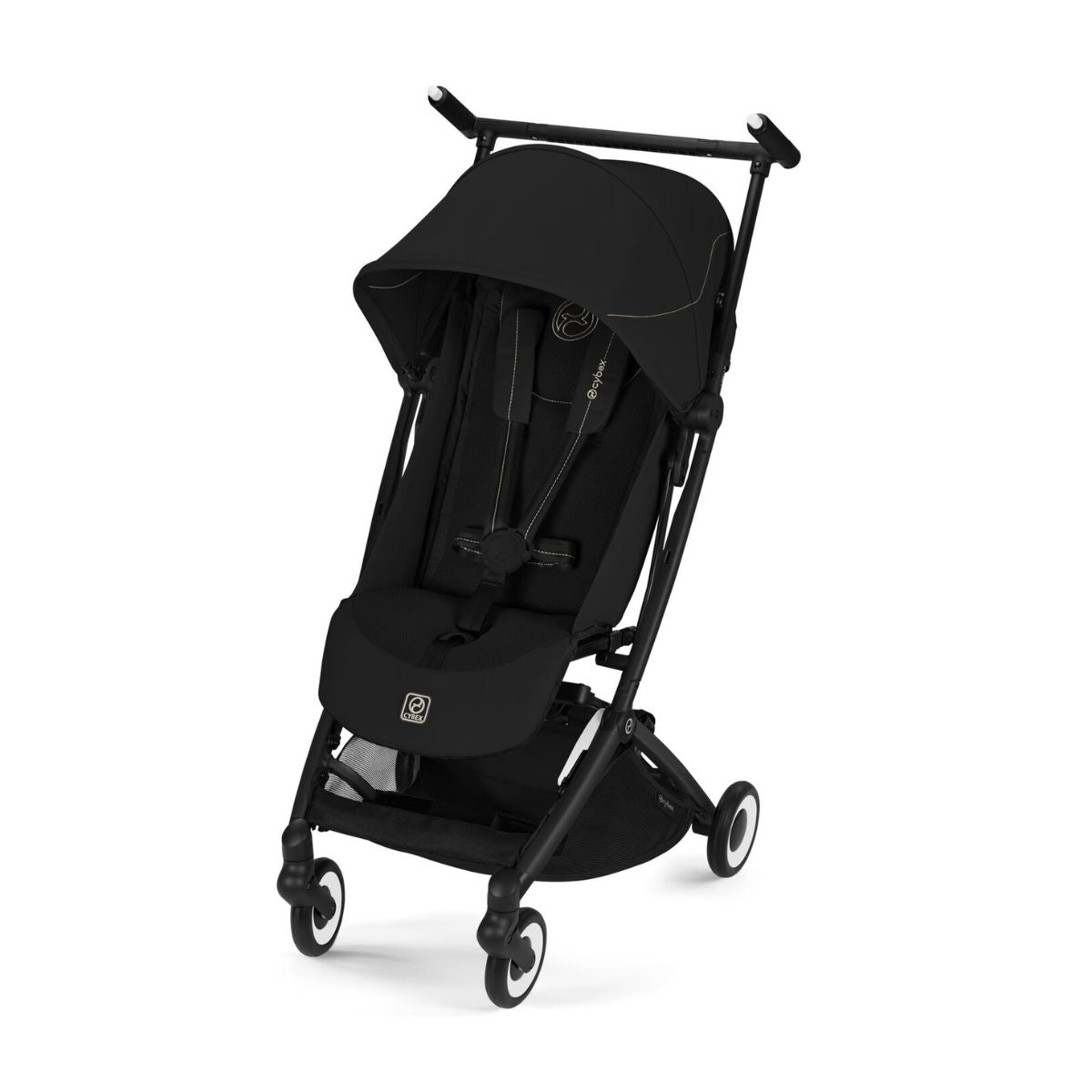 Cybex Libelle Ultra Compact Stroller - Black Frame/Magic Black on Luna Baby Store Miami