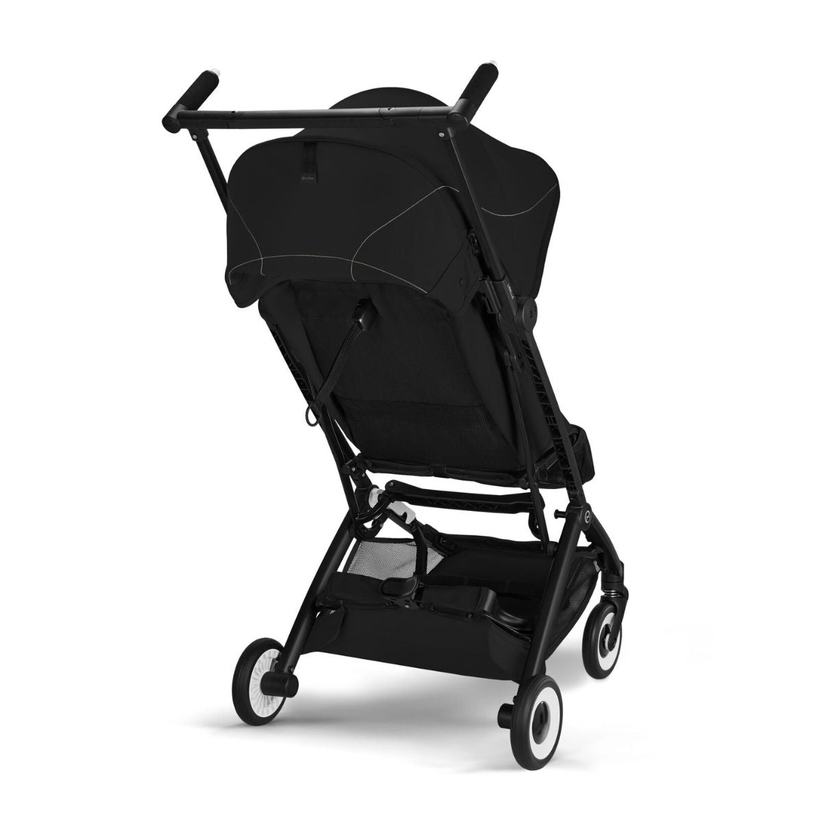 Cybex Libelle Ultra Compact Stroller - Black Frame/Magic Black on Luna Baby Store Miami
