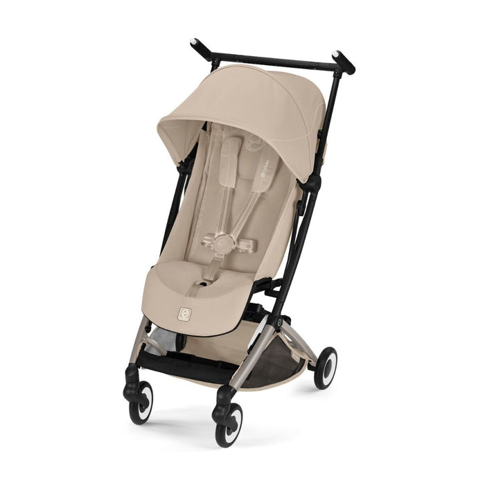 Carrinho De Bebê Compacto Cybex Libelle Taupe Frame Almond Beige

