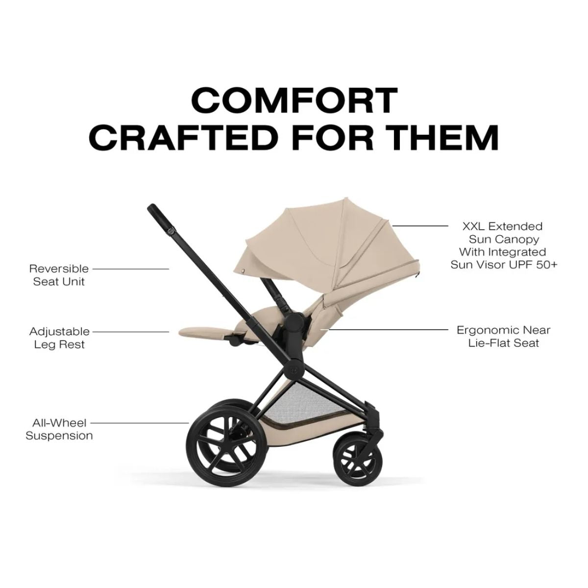 Carrinho De Bebê Cybex Priam 2026 Lux Matte Black / Cozy Beige

 on Luna Baby Store Miami