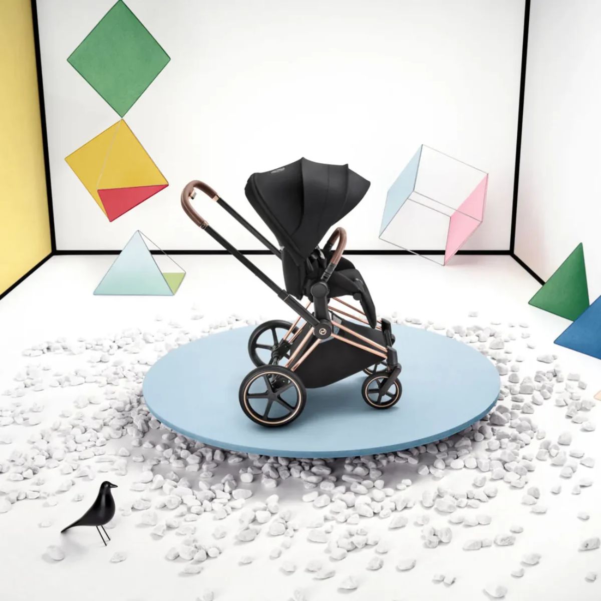 Carrinho De Bebê Cybex Priam 2026 Lux Matte Black / Coconut Brown

