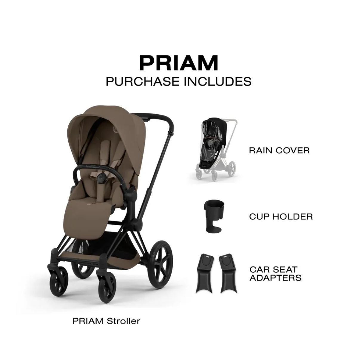 Carrinho De Bebê Cybex Priam 2026 Lux Matte Black / Coconut Brown

 on Luna Baby Store Miami