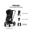 Carrinho De Bebê Cybex Priam 2026 Lux Matte Black / Sepia Black

 on Luna Baby Store Miami