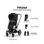 Carrinho De Bebê Cybex Priam 2026 Lux Rose Gold / Sepia Black on Luna Baby Store Miami