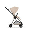 Cybex Mios Stroller - Matte Black Frame/Cozy Beige Lux Seat on Luna Baby Store Miami