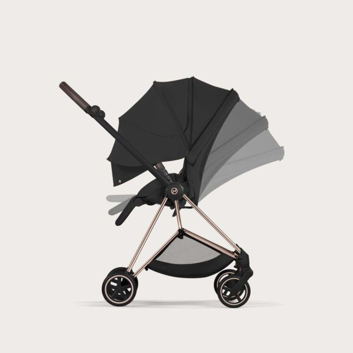 Cybex Mios Stroller - Rose Gold Frame/Sepia Black Lux Seat