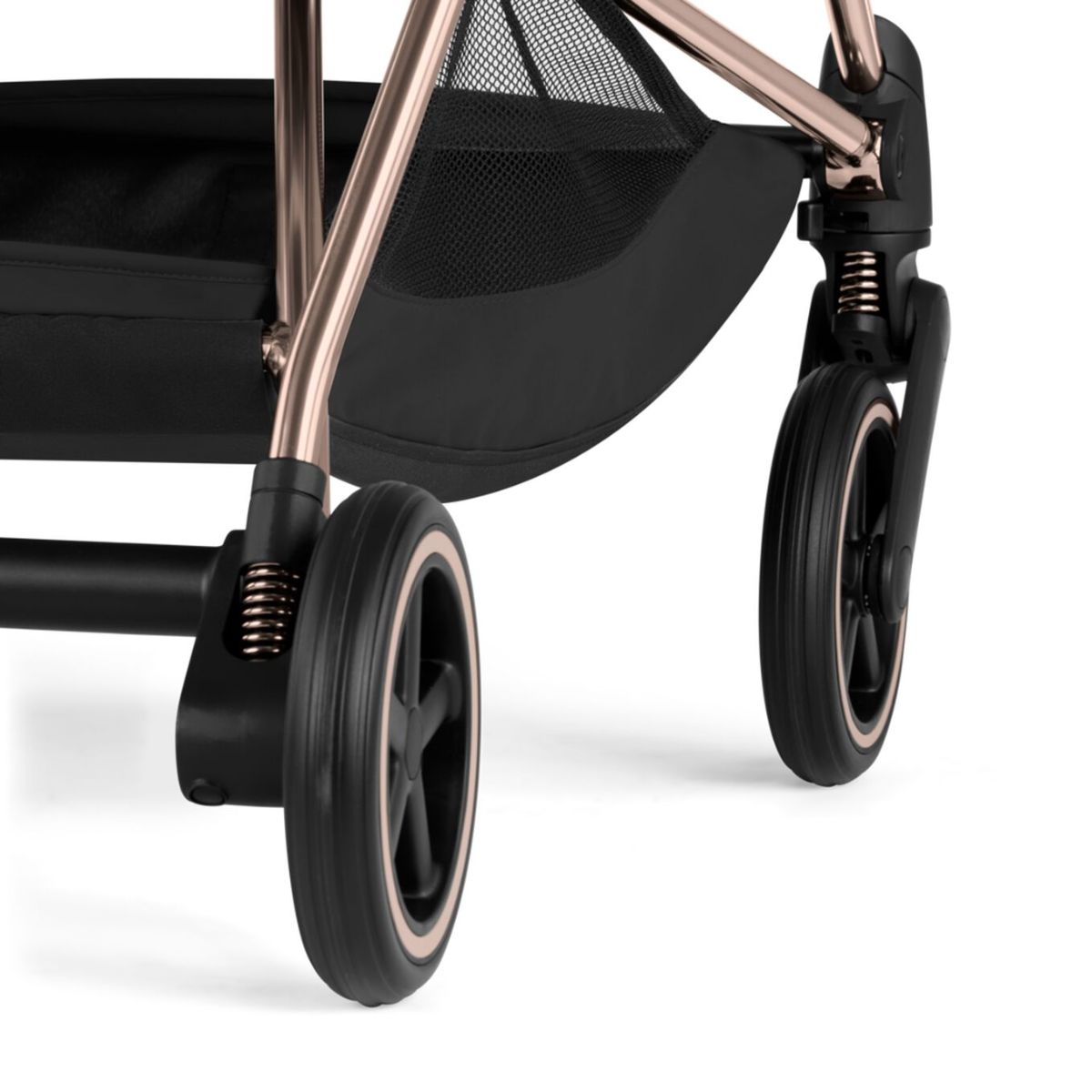 Cybex Mios Stroller - Rose Gold Frame/Sepia Black Lux Seat on Luna Baby Store Miami