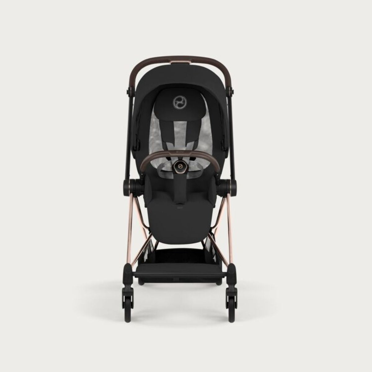 Cybex Mios Stroller - Rose Gold Frame/Sepia Black Lux Seat on Luna Baby Store Miami