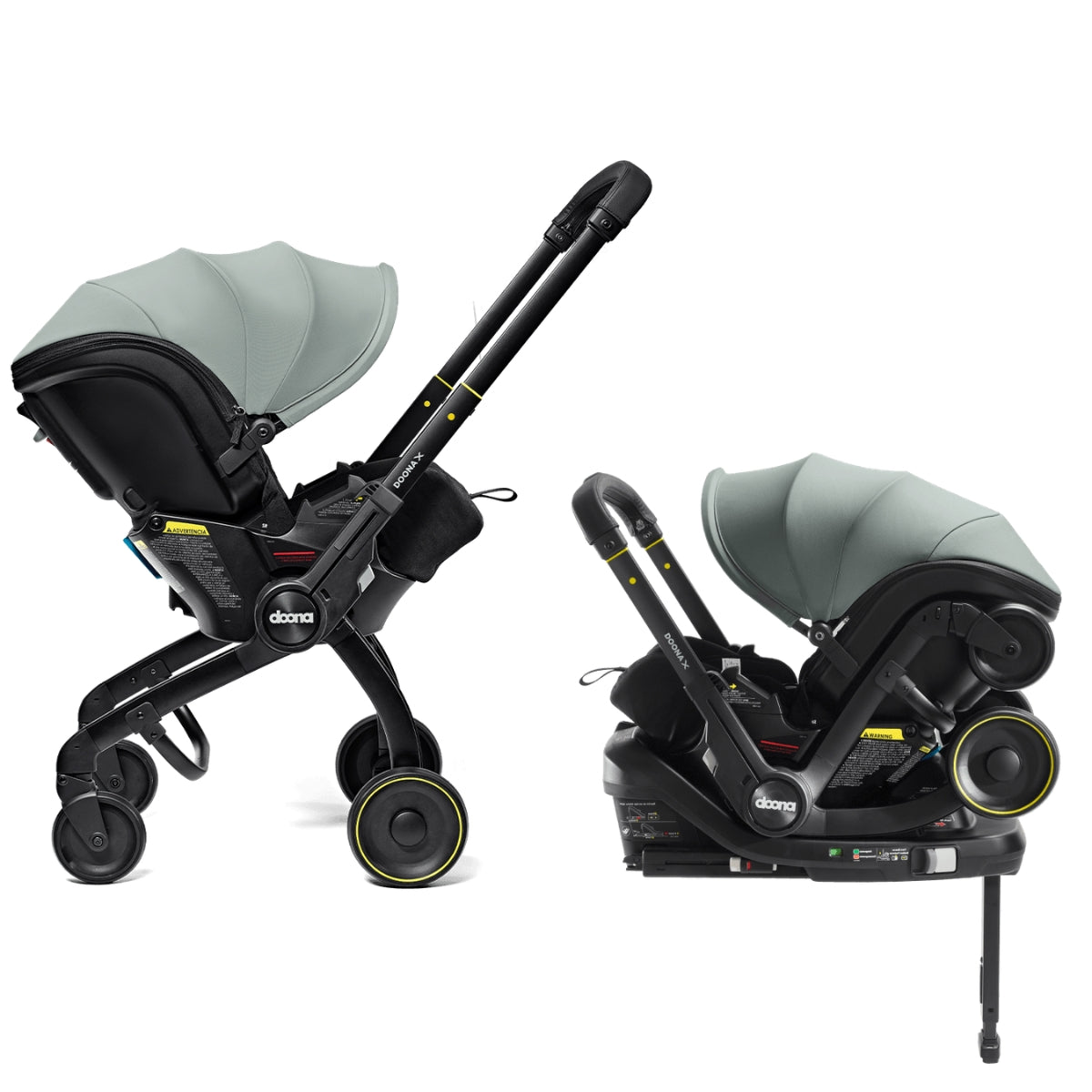 Doona X Car Seat & Stroller Dusty Sage on Luna Baby Store Miami