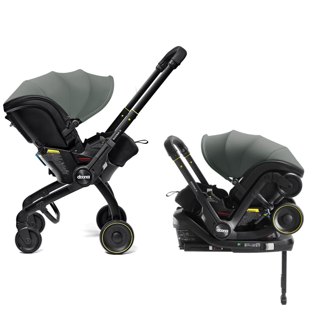 Doona X Car Seat & Stroller Slate Green on Luna Baby Store Miami