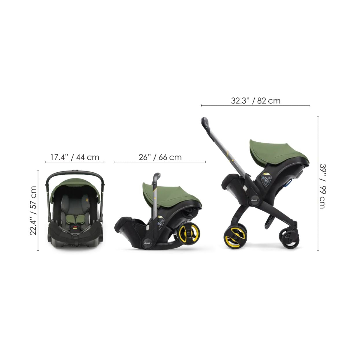 Doona Infant Car Seat & Stroller Travel System - Deep Blue
