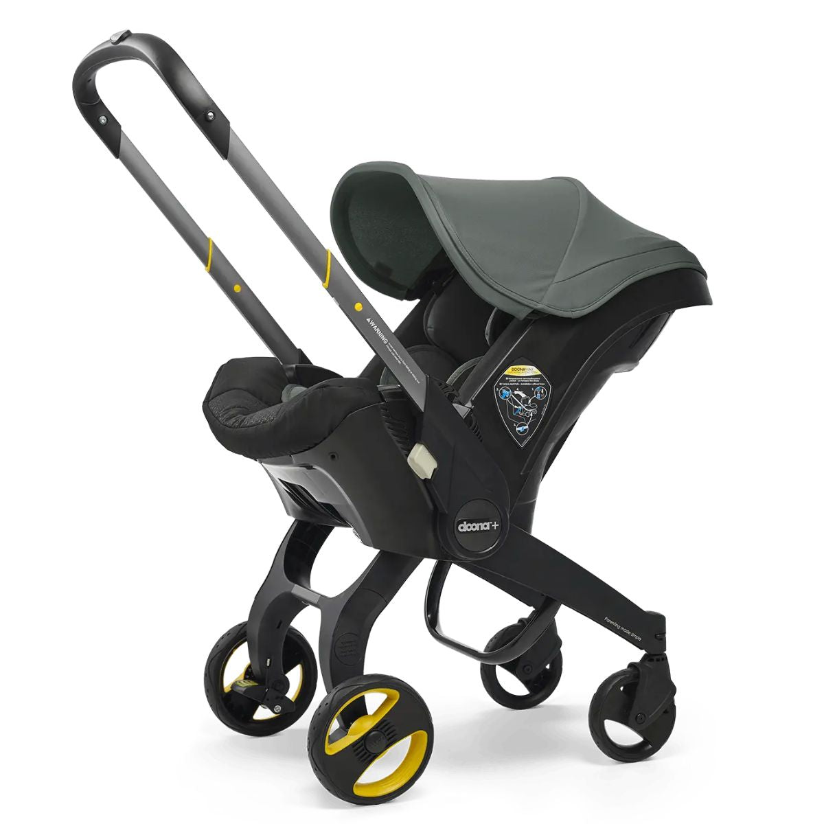 Doona Infant Car Seat & Stroller Travel System - Slate Green on Luna Baby Store Miami