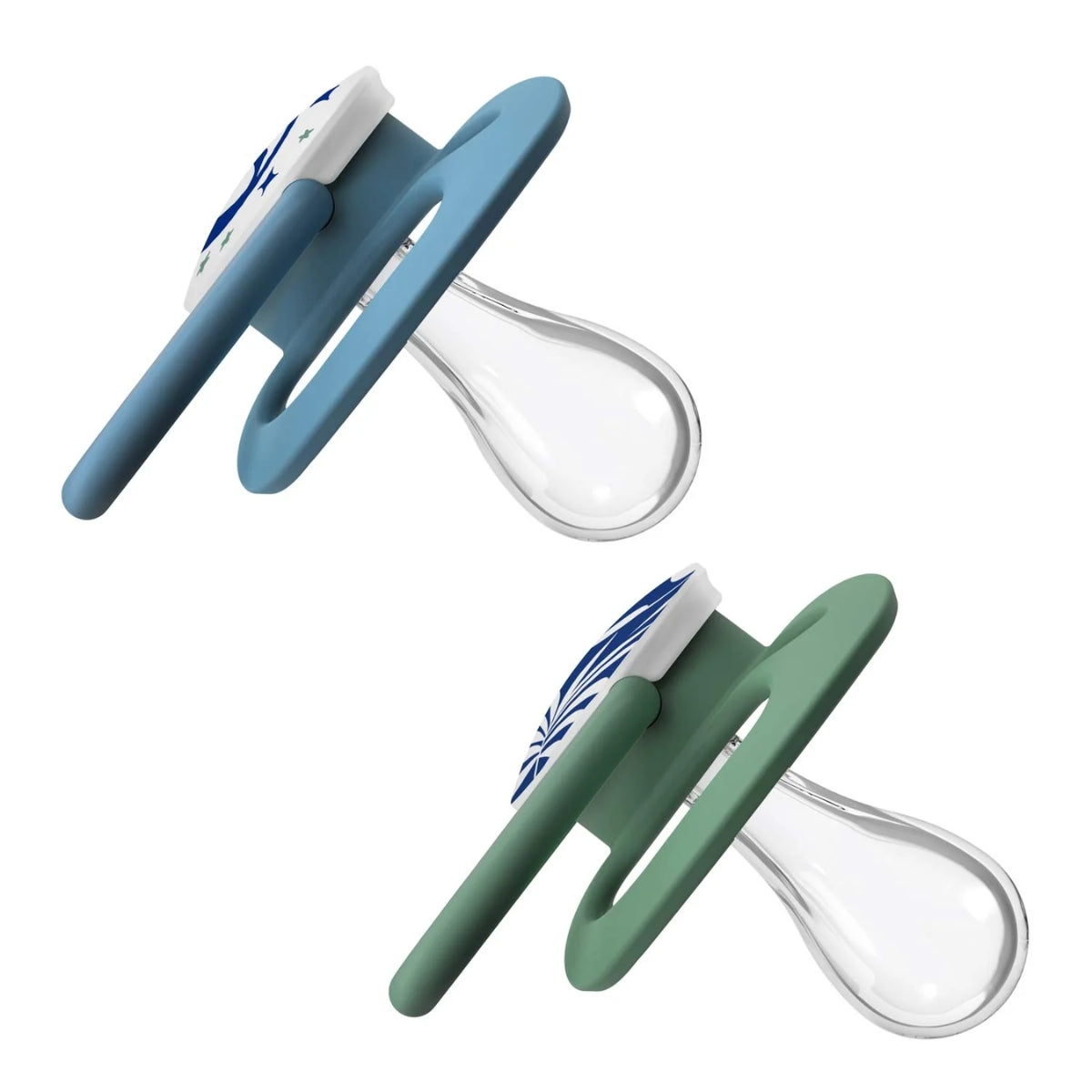 Dr. Brown’s Advantage Glow-in-the-Dark Pacifiers 6-18M Pack of 2 Blue Nature