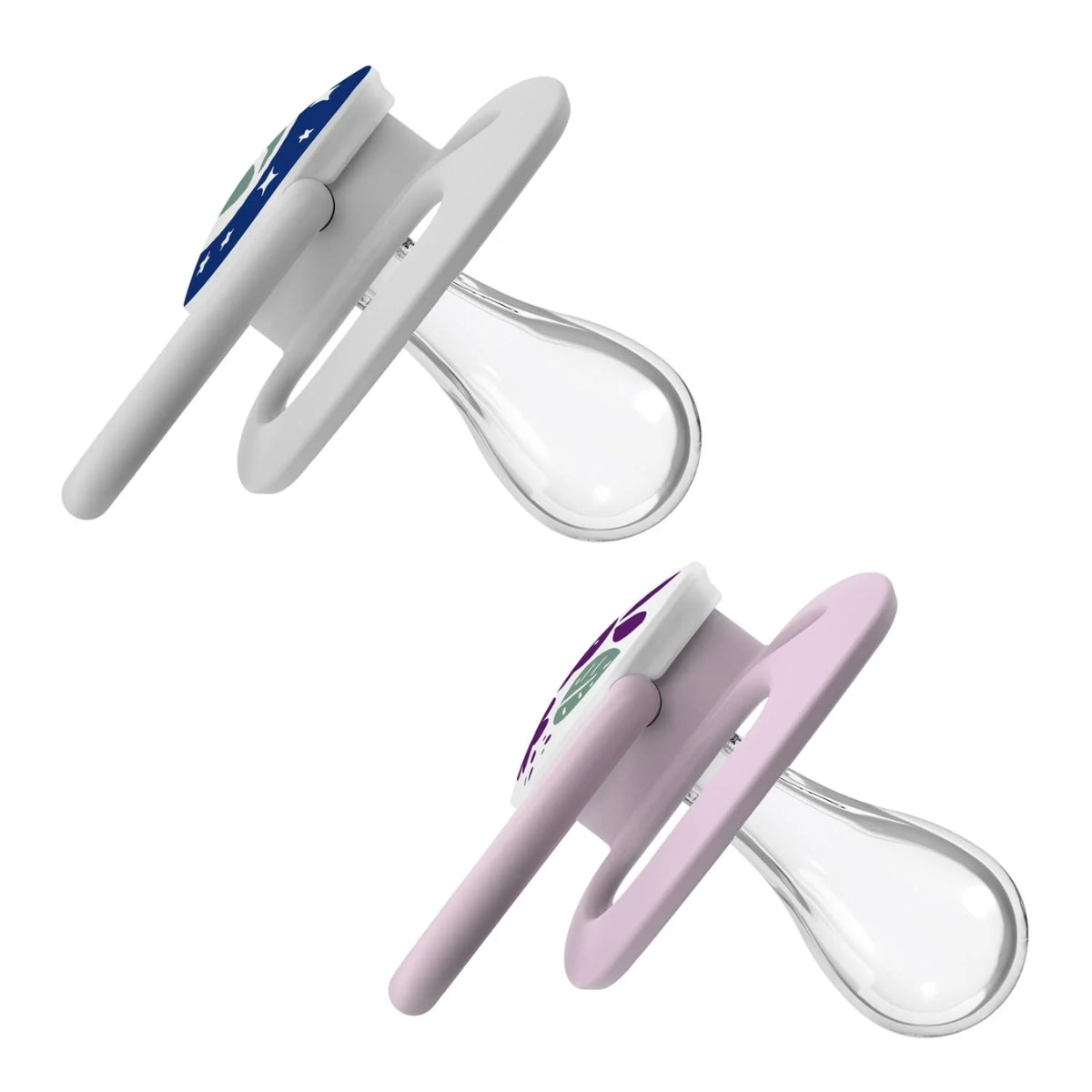 Dr. Brown’s Advantage Glow-in-the-Dark Pacifiers 6-18M Pack of 2 Purple Nature on Luna Baby Store Miami