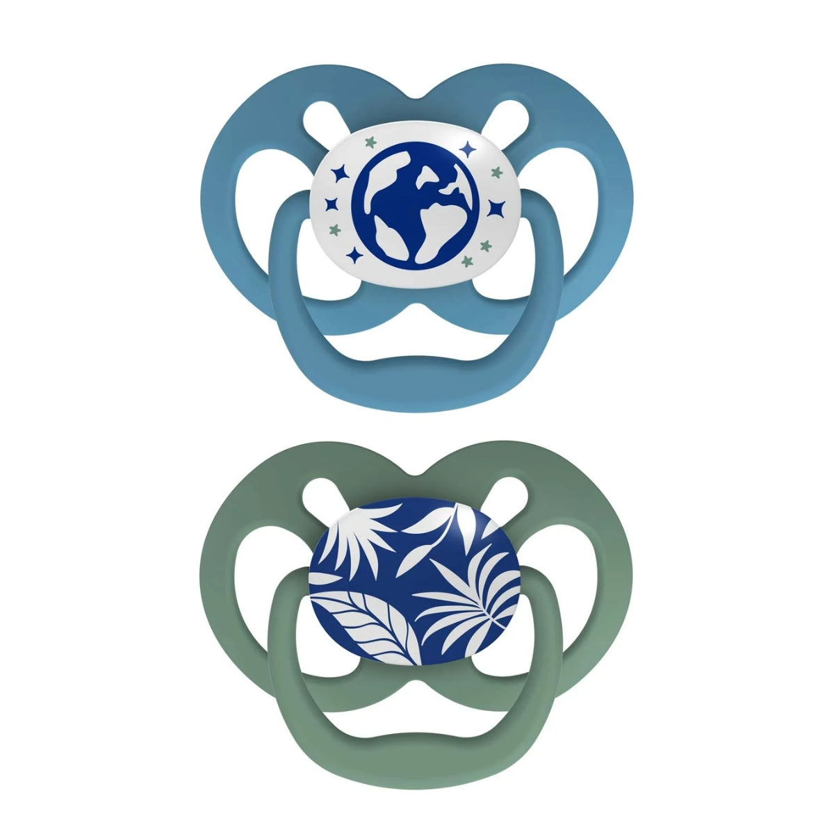 Dr. Brown’s Advantage Glow-in-the-Dark Pacifiers 6-18M Pack of 2 Blue Nature on Luna Baby Store Miami