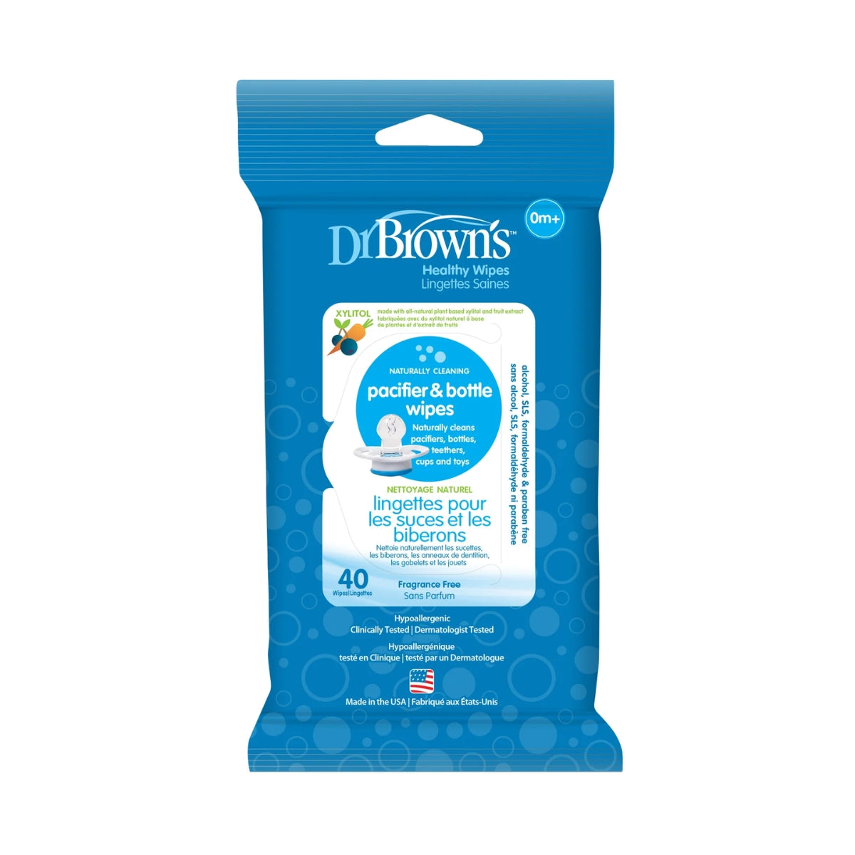 Dr. Brown's Pacifier & Bottle Healthy Wipes on Luna Baby Store Miami