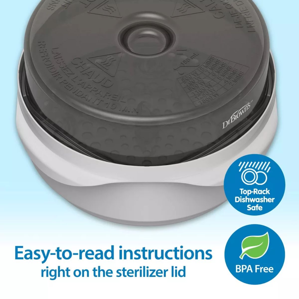Esterilizador a Vapor Para Mamadeiras Dr. Brown's Baby Micro-ondas on Luna Baby Store Miami