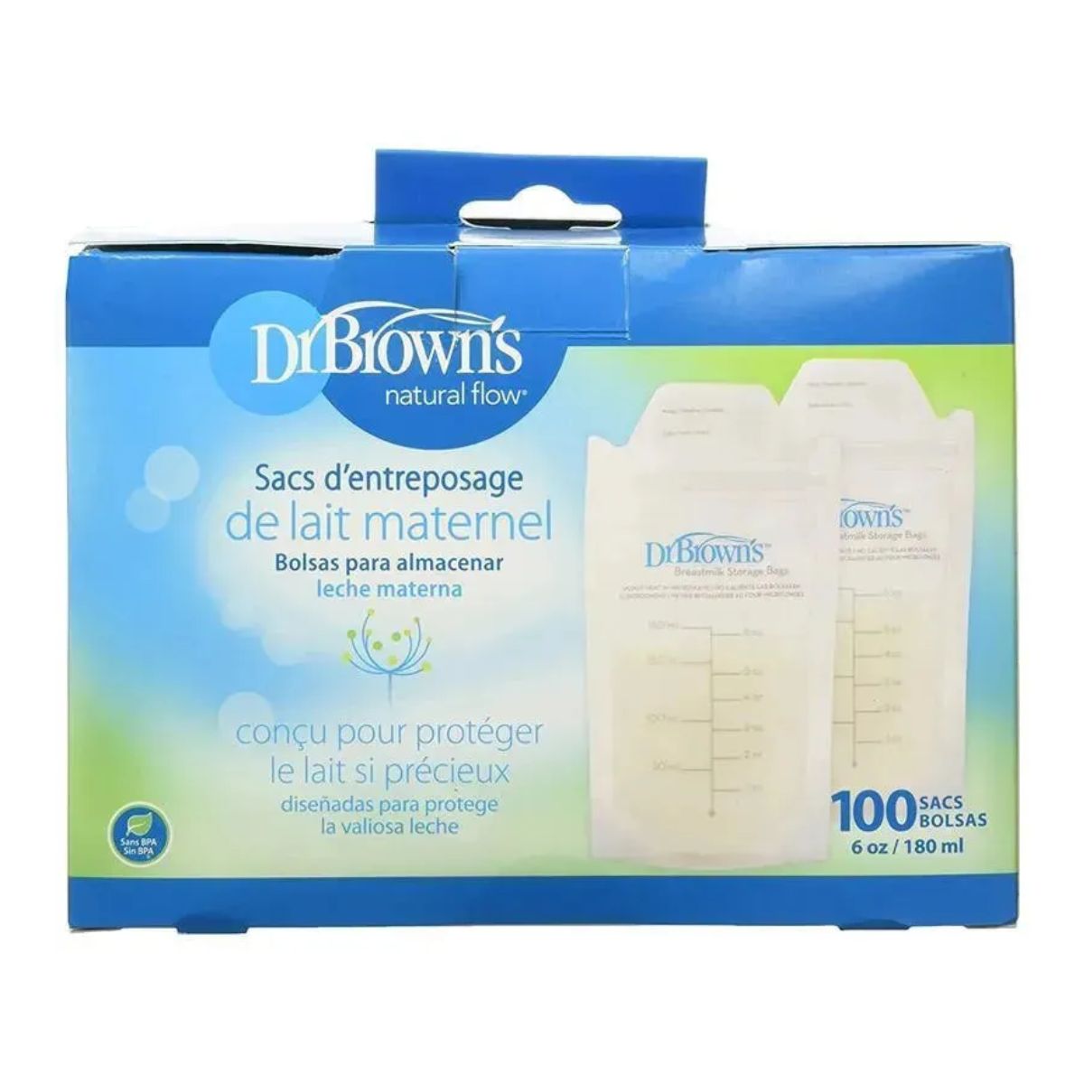 Dr. Brown's Breastmilk Storage Bags 6 oz - 100 count