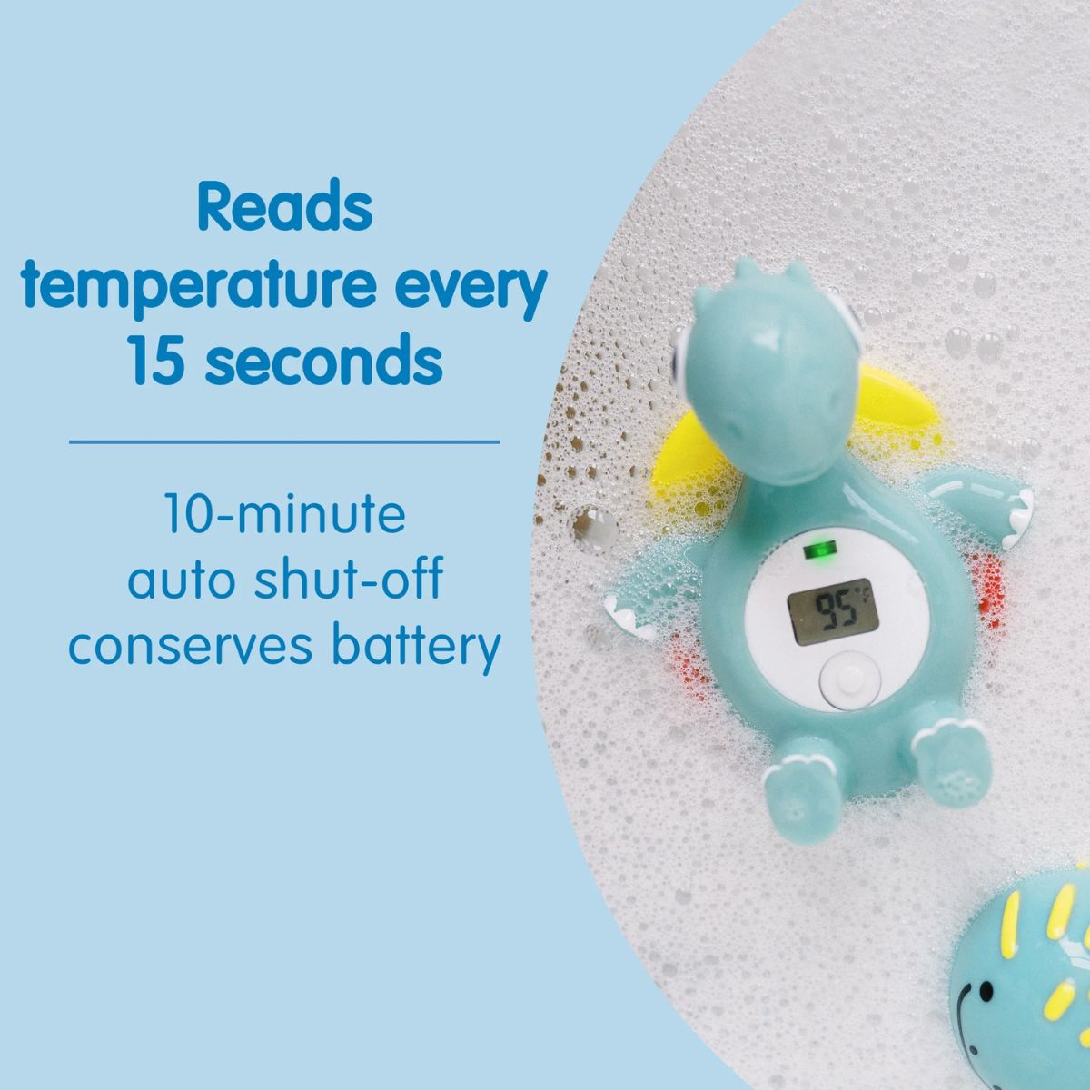 Dr. Brown's CleanUp Temposaurus Floating Bath Thermometer on Luna Baby Store Miami