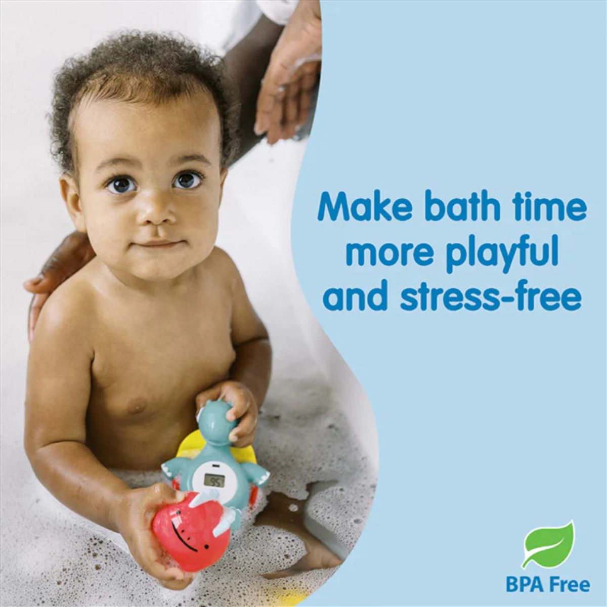 Dr. Brown's CleanUp Temposaurus Floating Bath Thermometer on Luna Baby Store Miami