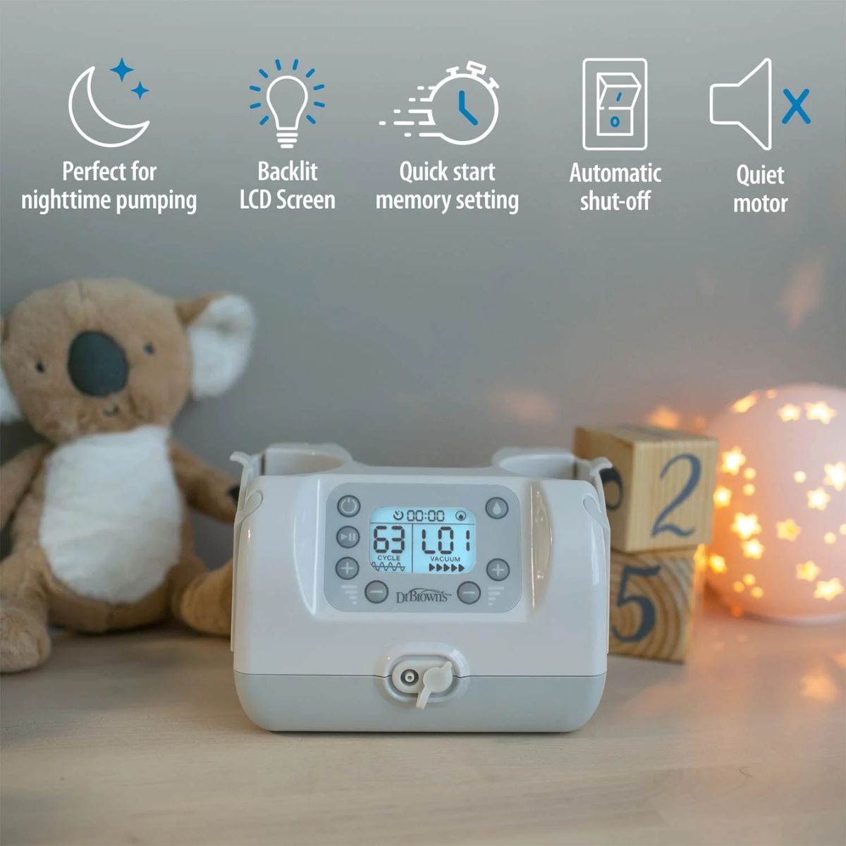 Dr. Brown’s Customflow Double Electric Breast Pump on Luna Baby Store Miami