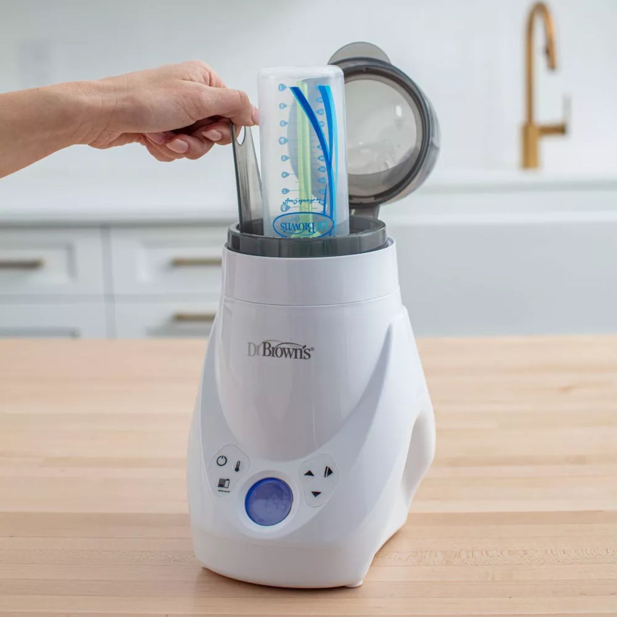 Aquecedor e esterilizador de mamadeiras Dr. Brown's Deluxe - Branco on Luna Baby Store Miami