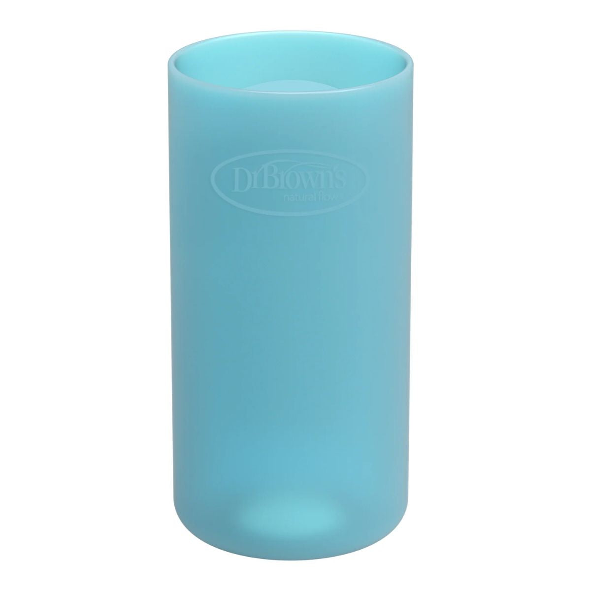 Dr. Brown’s Options+ Narrow Glass Bottle Silicone Sleeve Blue 8oz on Luna Baby Store Miami