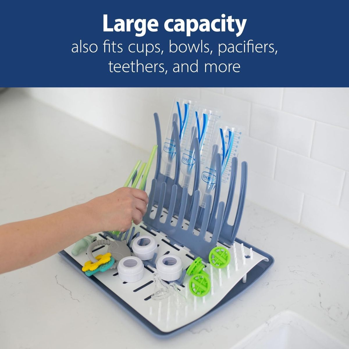 Dr. Brown's Natural Flow Folding Drying Rack on Luna Baby Store Miami