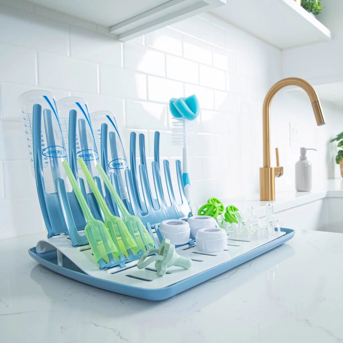Dr. Brown's Natural Flow Folding Drying Rack on Luna Baby Store Miami