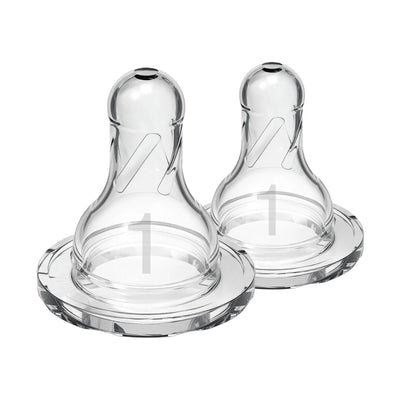 Dr. Brown’s Natural Flow Narrow Baby Bottle Silicone Nipple 2-Pack