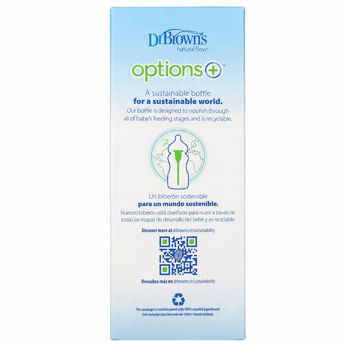 Dr. Brown’s Options+ Wide-Neck Baby Bottle 5 oz, 0m+ - Level 1