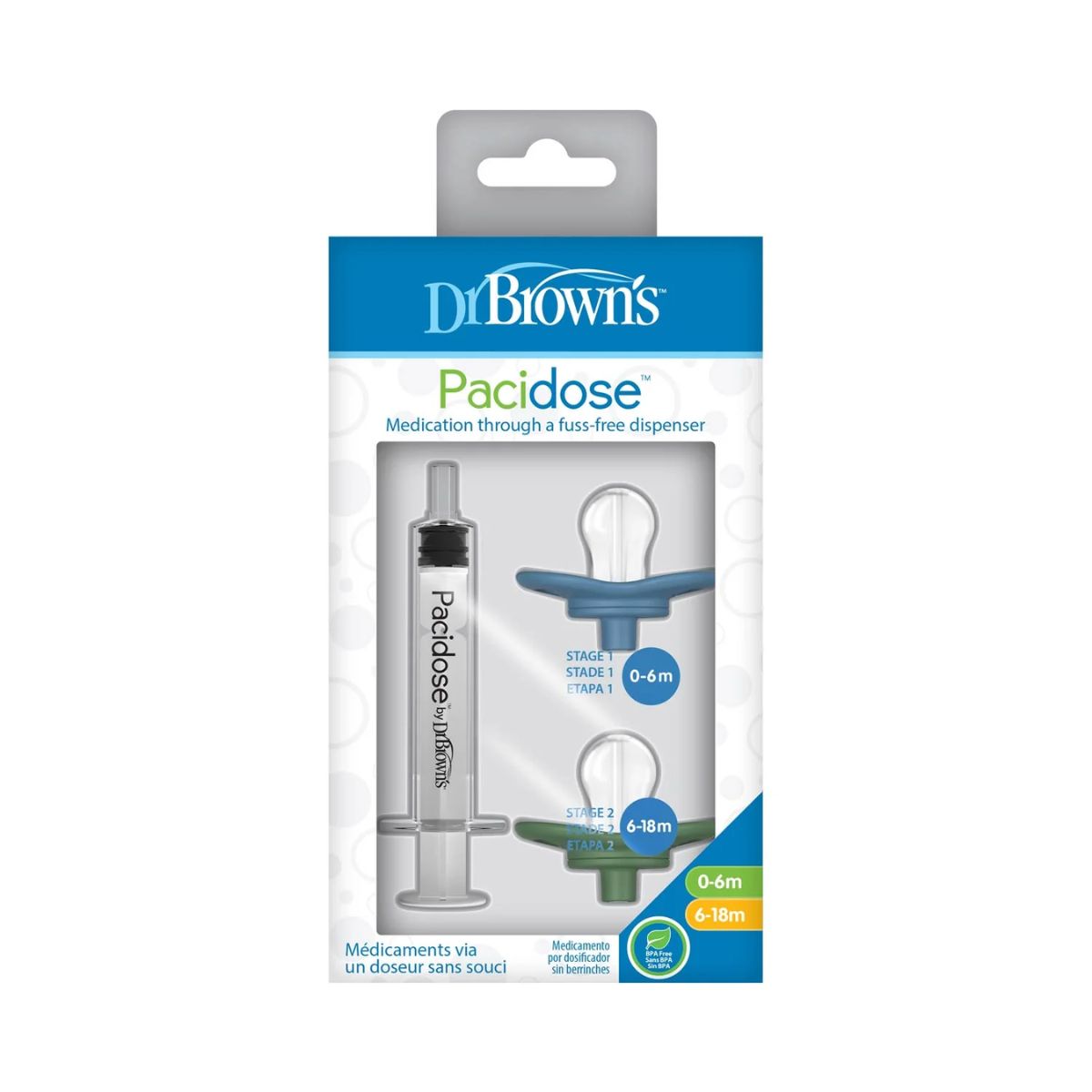 Dr. Brown’s Pacidose Liquid Medicine Dispenser with Oral Syringe on Luna Baby Store Miami