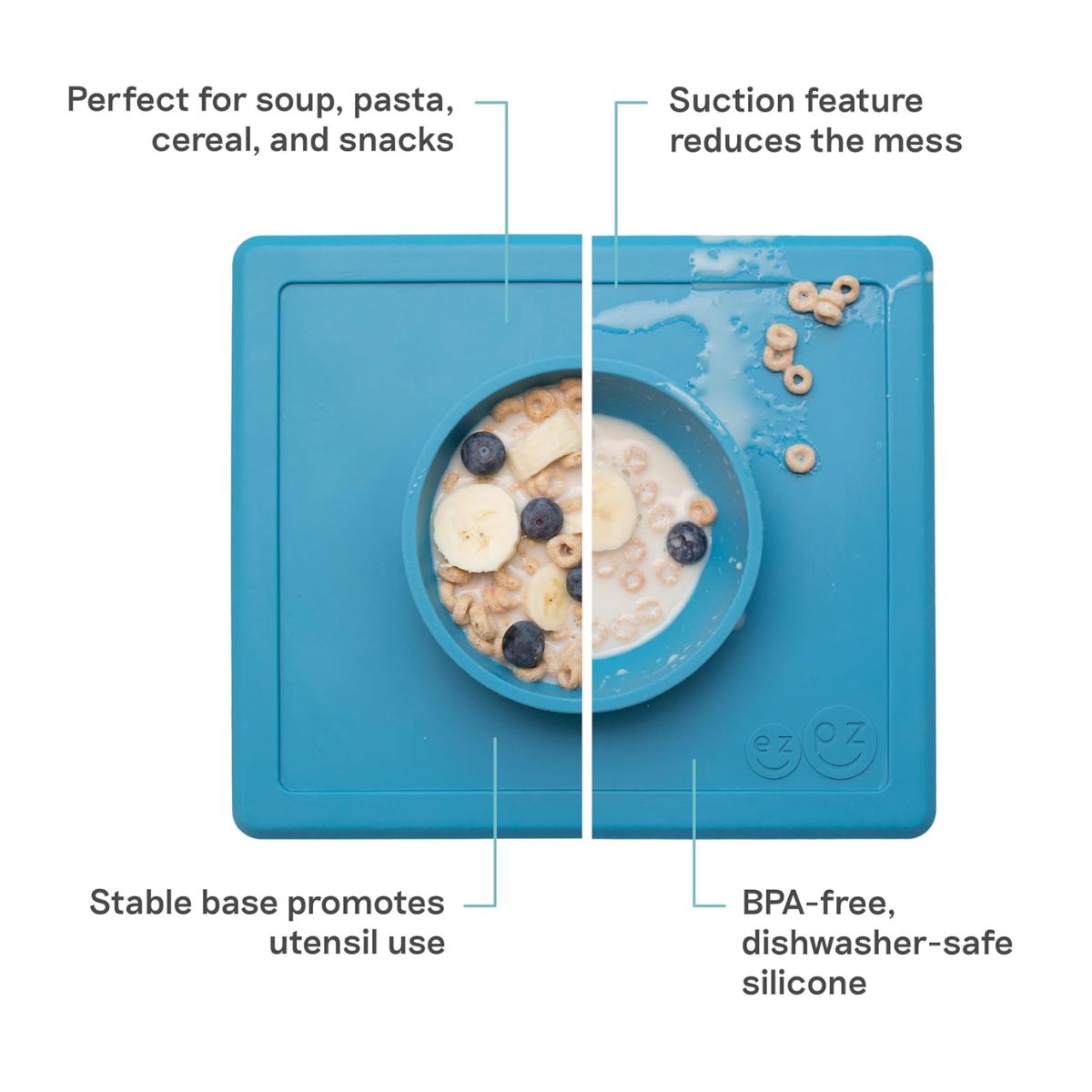 EZPZ Happy Bowl - Blue