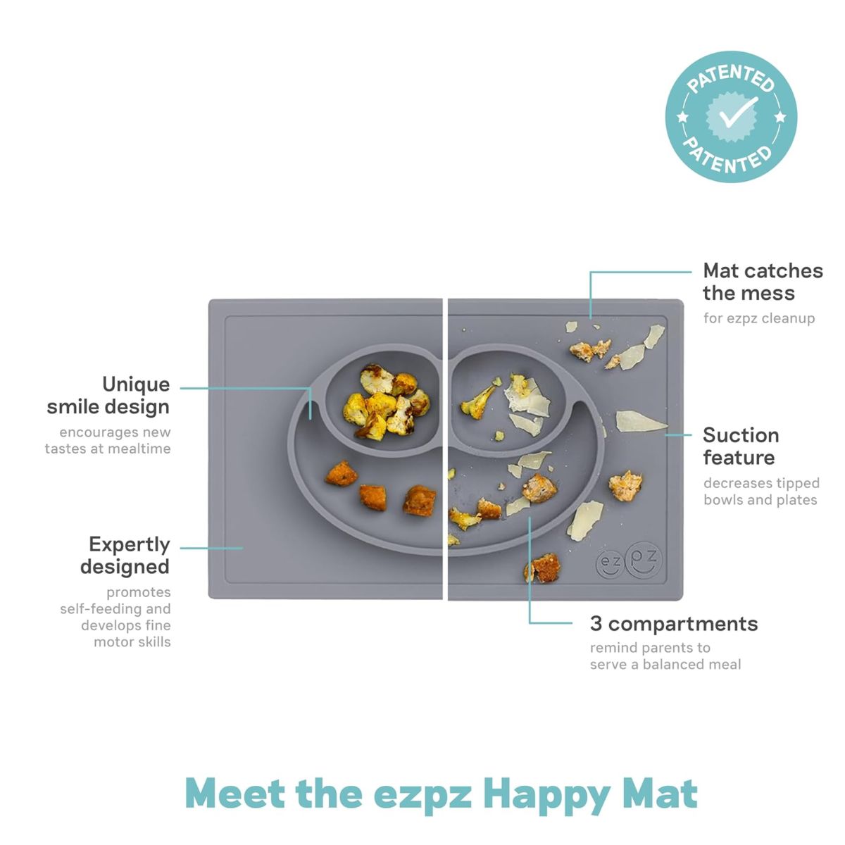 EZPZ Happy Mat - Grey