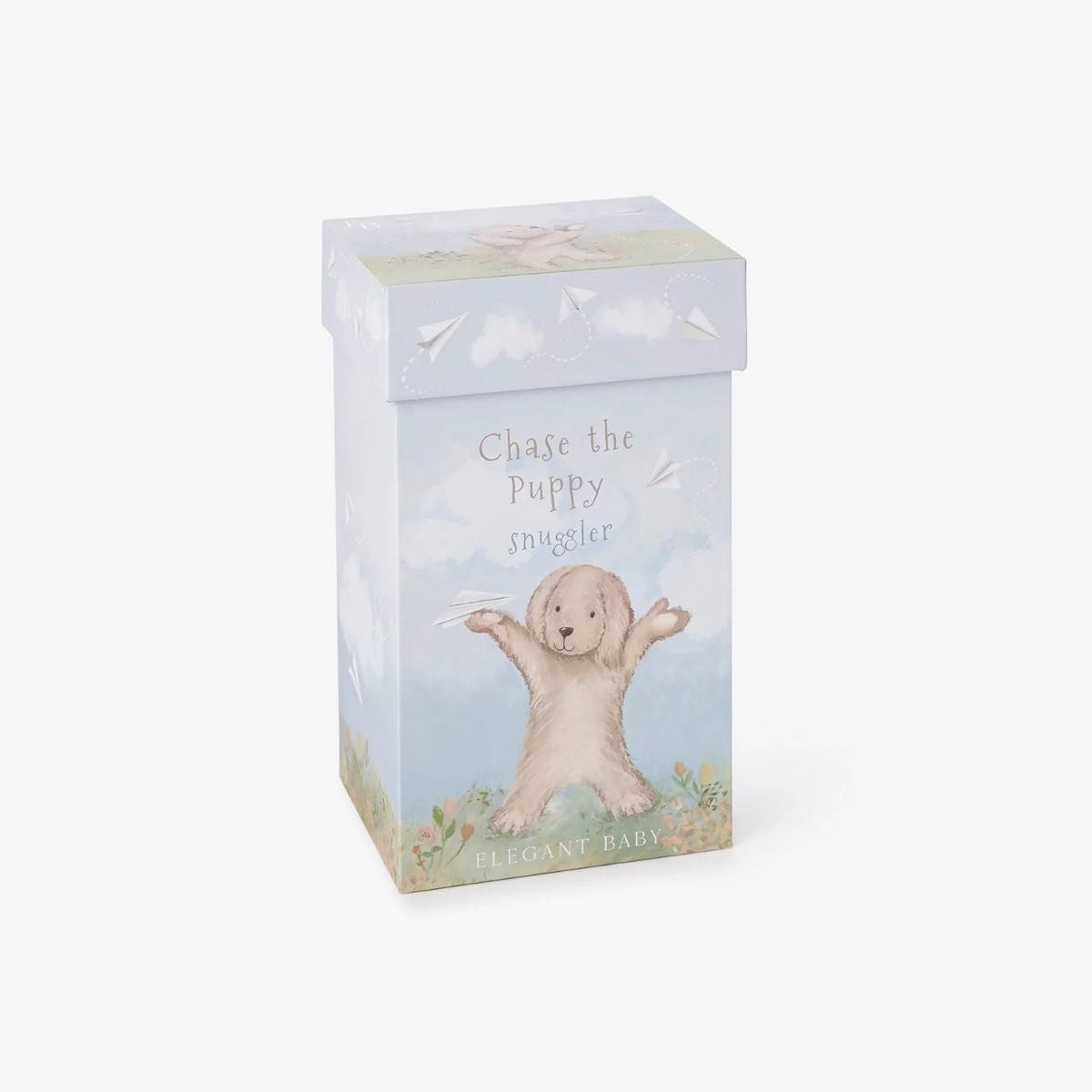 Elegant Baby Chase the Puppy Snuggler Plush Security Blanket w/ Gift Box on Luna Baby Store Miami