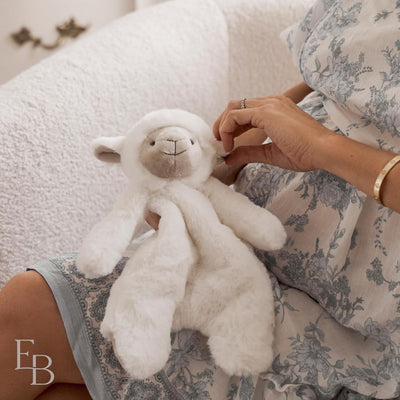 Cobertor de Segurança de Pelúcia Cottonball the Lamb Snuggler com Caixa de Presente