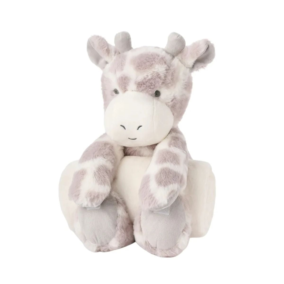 Girafa Brinquedo de Pelúcia Huggie para Dormir com Cobertor
