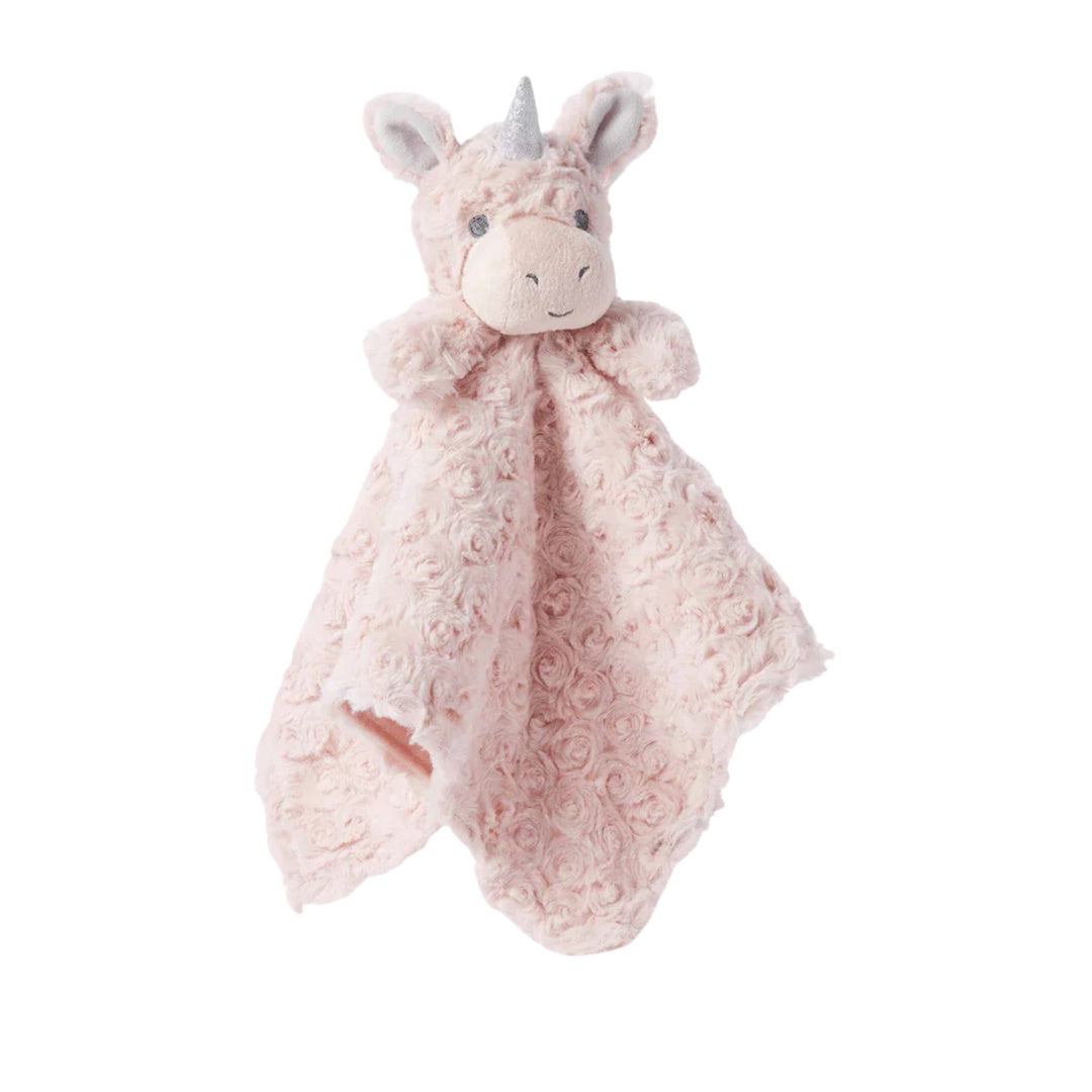 Elegant Baby Pink Unicorn Baby Security Blanket