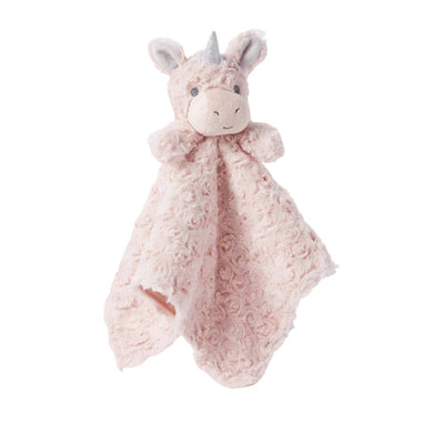 Elegant Baby Pink Unicorn Baby Security Blanket