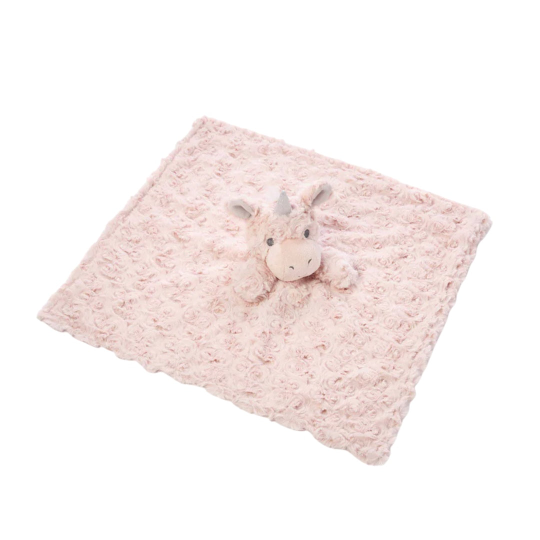 Elegant Baby Pink Unicorn Baby Security Blanket