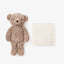 Urso de pelúcia elegante para dormir, Huggie, com cobertor on Luna Baby Store Miami